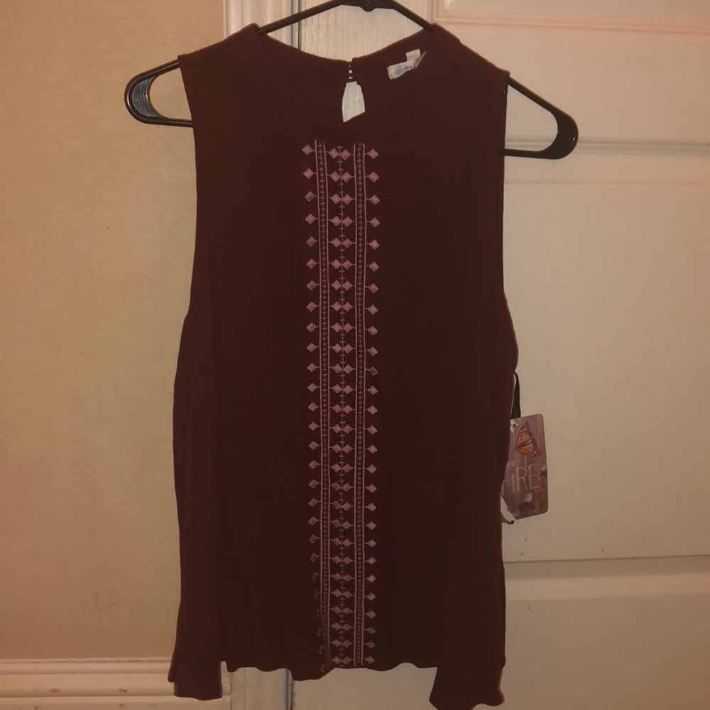 Love fire keyhole back top